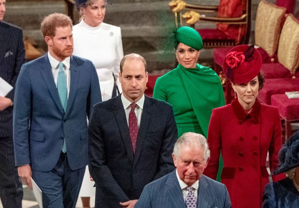 Prince Harry, Duke of Sussex, Meghan, Duchess of Sussex, Prince William, Duke of Cambridge, Catherine, Duchess of Cambridge and Prince Charles, Prince of Wales attend the Commonwealth Day Service 2020