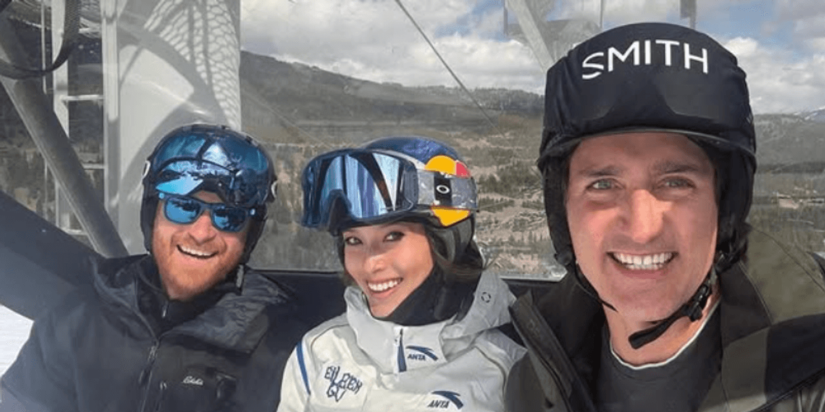 Prince Harry joins Winter Olympics gold medalist Eileen Gu and former Canadian Prime Minister Justin Trudeau on ski trip Prince Harry joins Winter Olympics gold medalist Eileen Gu and former Canadian Prime Minister Justin Trudeau on ski trip