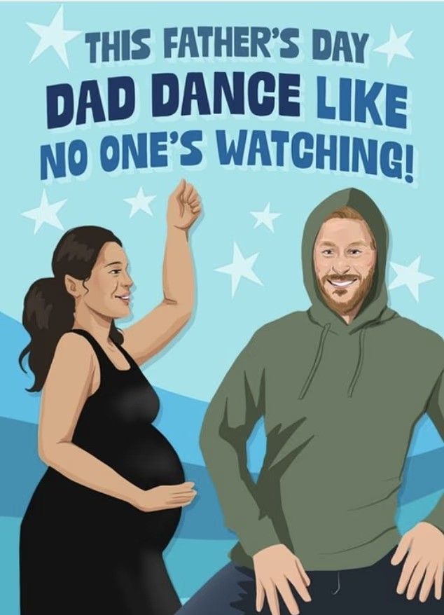 Prince Harry Father's Day card