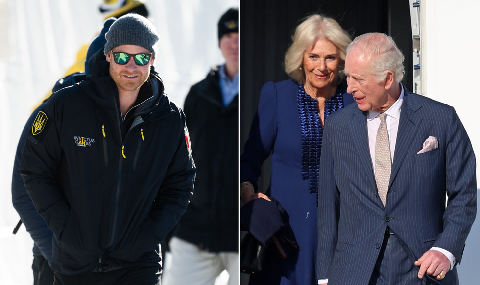 Prince Harry, King Charles and Camilla