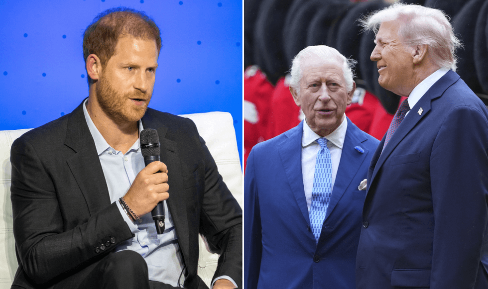 Prince Harry, King Charles and Donald Trump