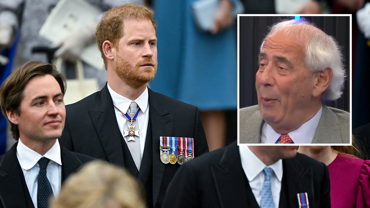 Prince Harry (left) and Tom Bower (right)