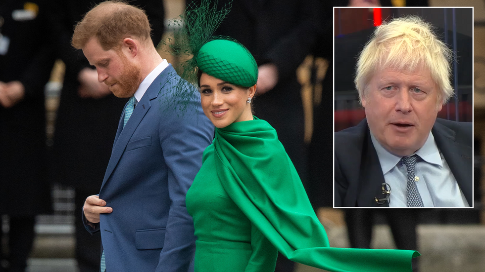 Prince Harry, Meghan Markle and Boris Johnson