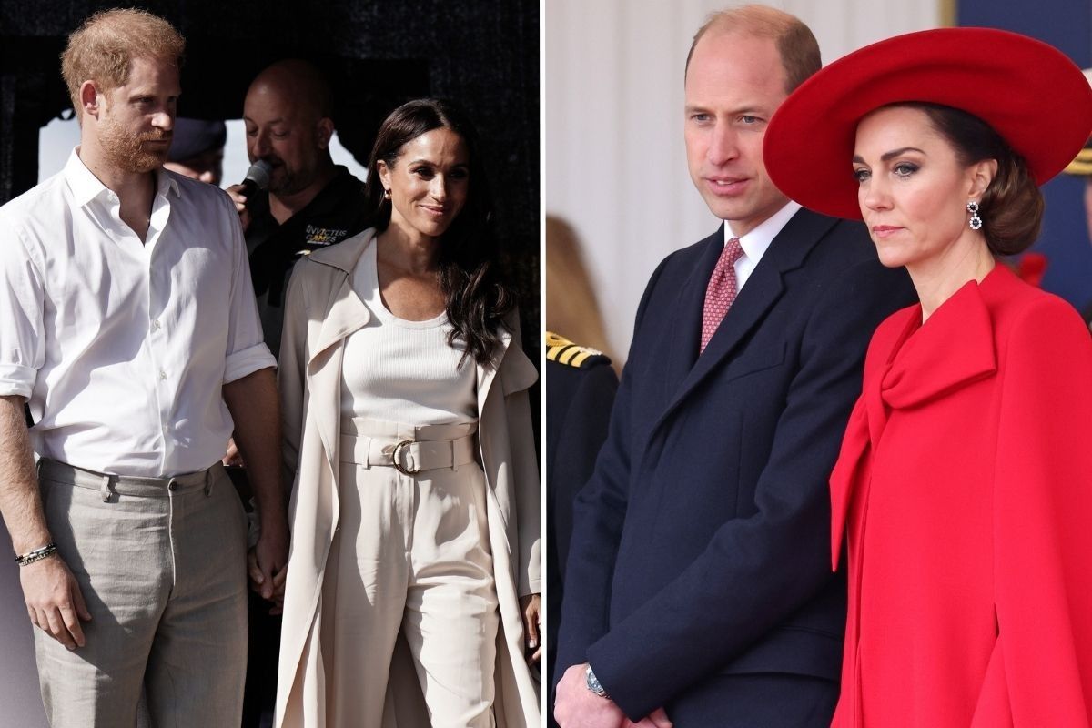Prince Harry, Meghan Markle and Prince William and Kate Middleton