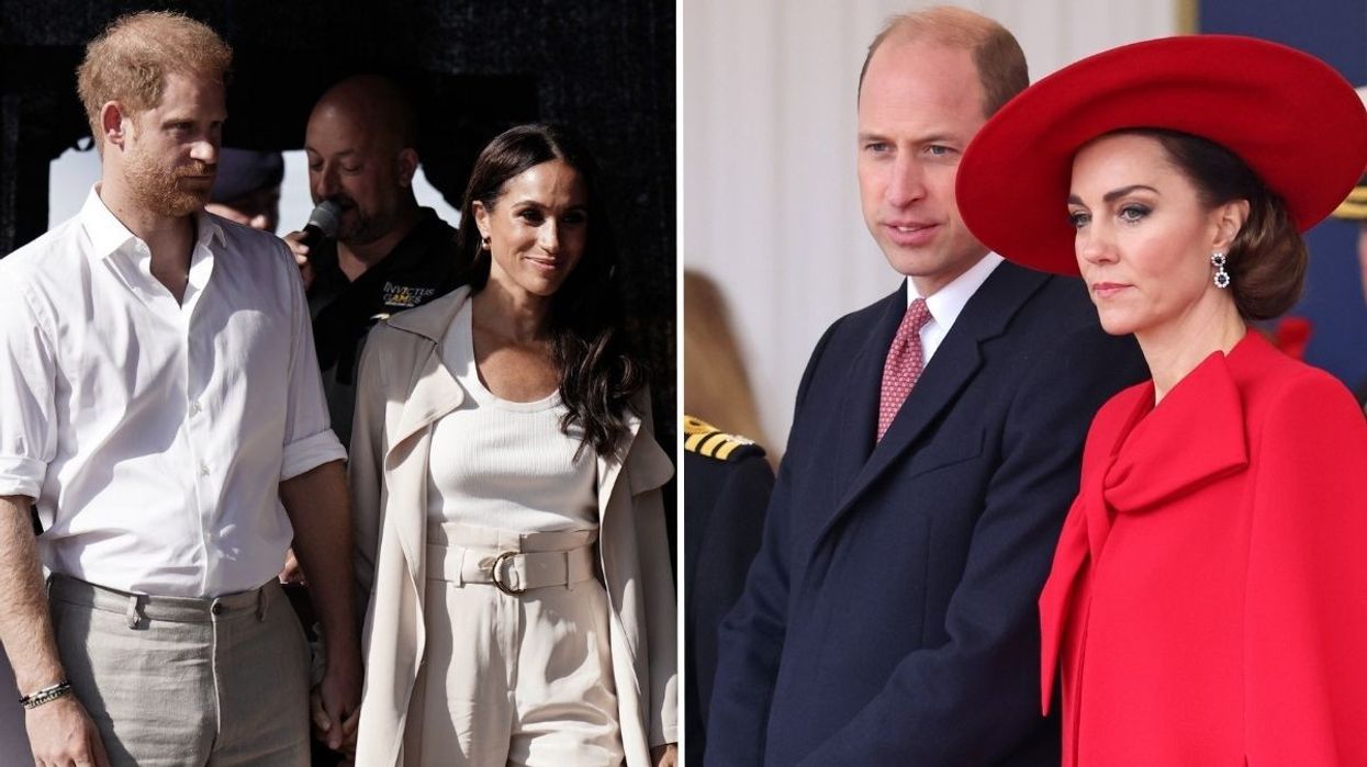 Prince Harry, Meghan Markle and Prince William and Kate Middleton