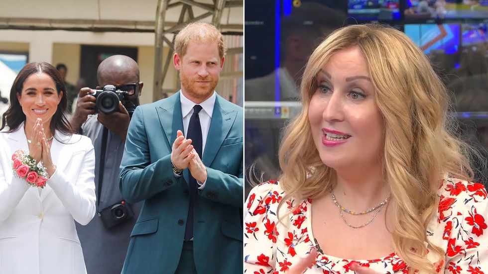 Prince Harry Meghan Markle and Sarah-Louise Robertson