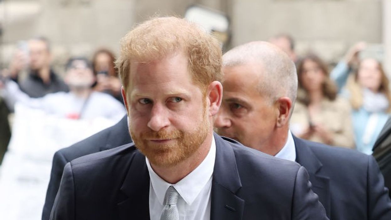 Prince Harry outside court
