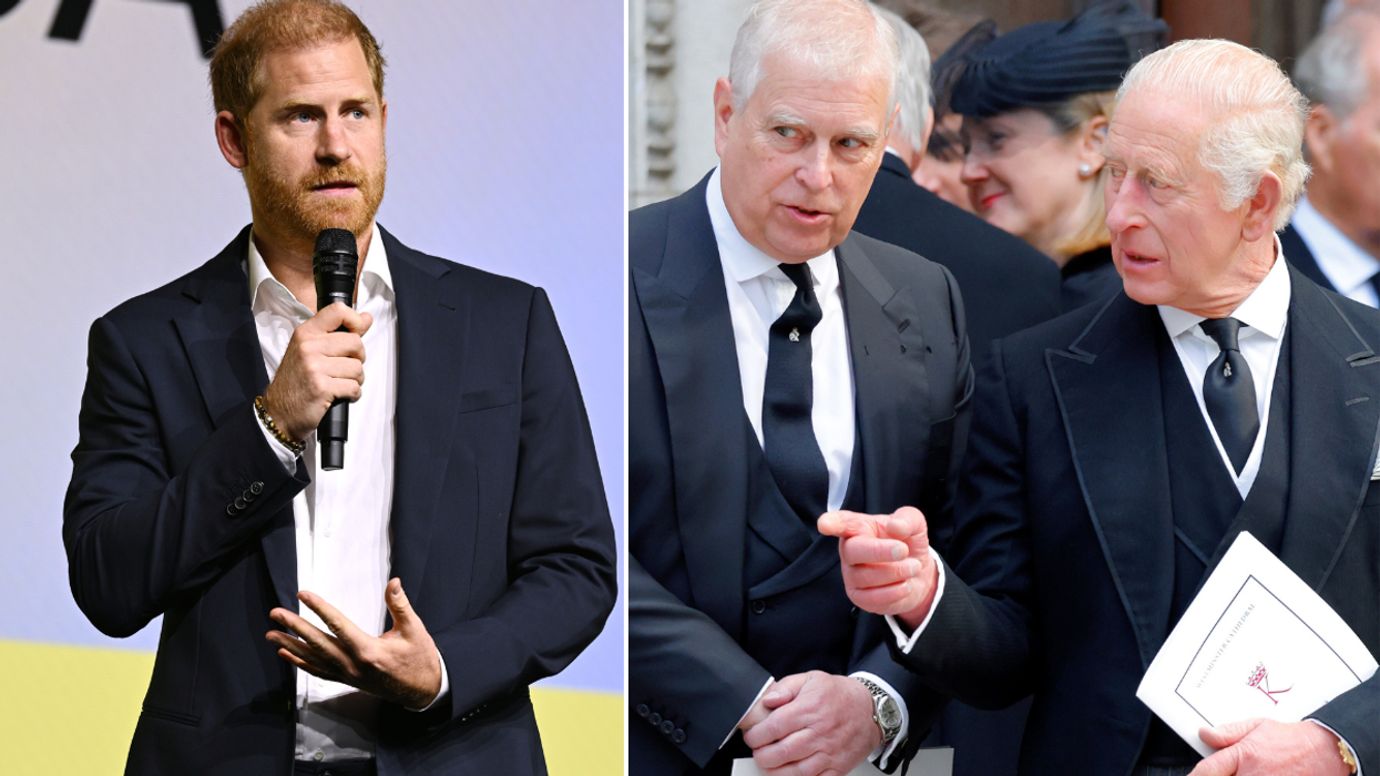 Prince Harry, Prince Andrew and King Charles
