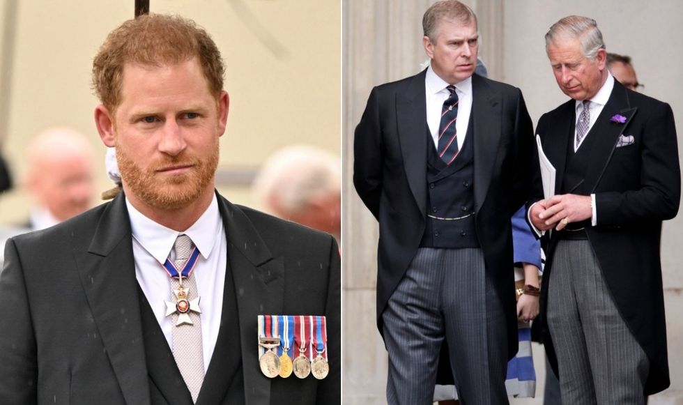Prince Harry, Prince Andrew, King Charles
