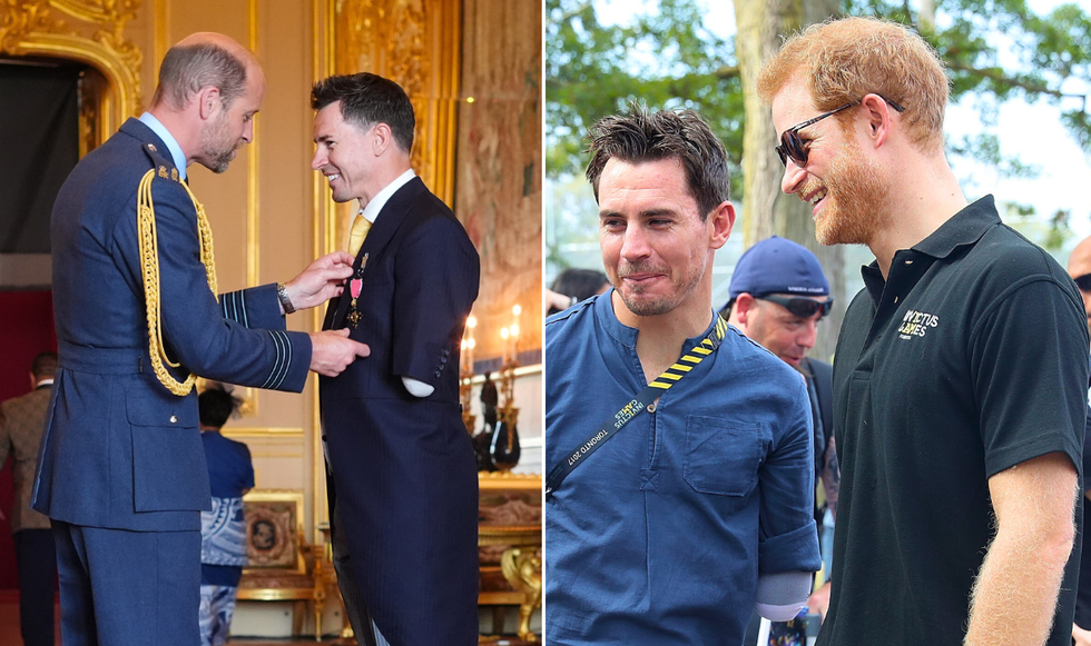 Prince Harry, Prince William and Jaco van Gass