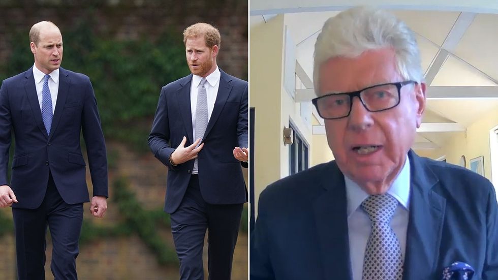 Prince Harry, Prince William, Michael Cole