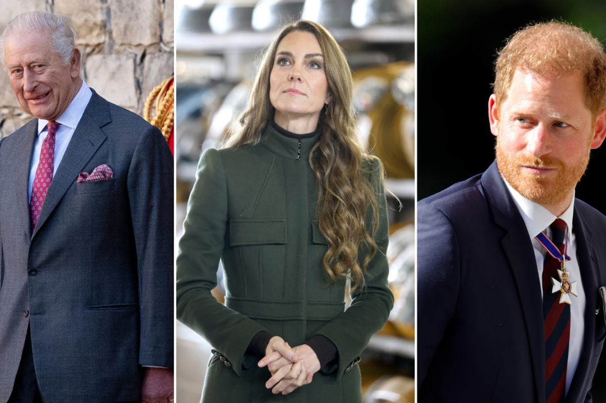 Prince Harry, Princess Kate and King Charles