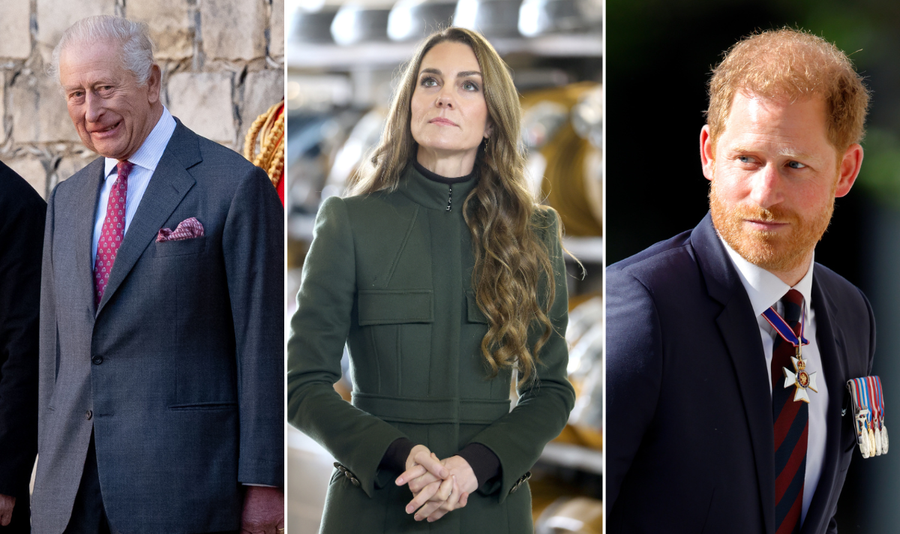 Prince Harry, Princess Kate and King Charles