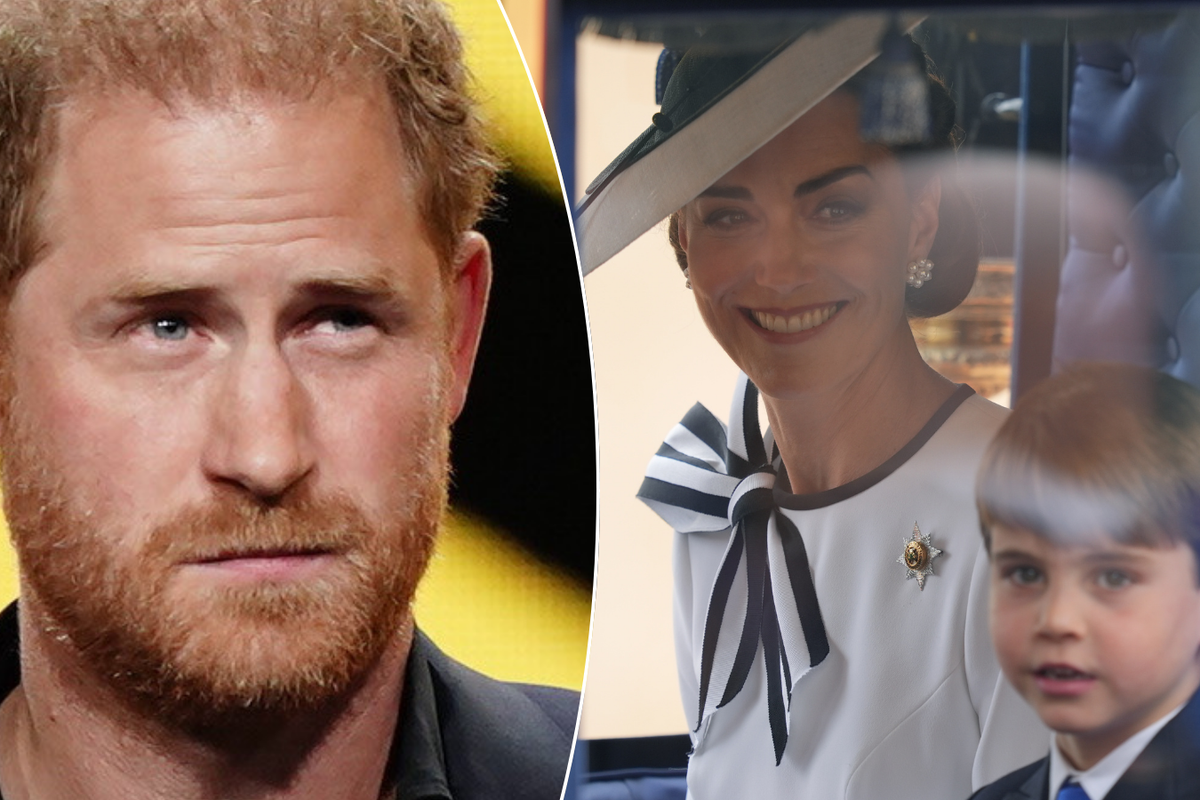 Prince Harry/Princess Kate and Prince Louis