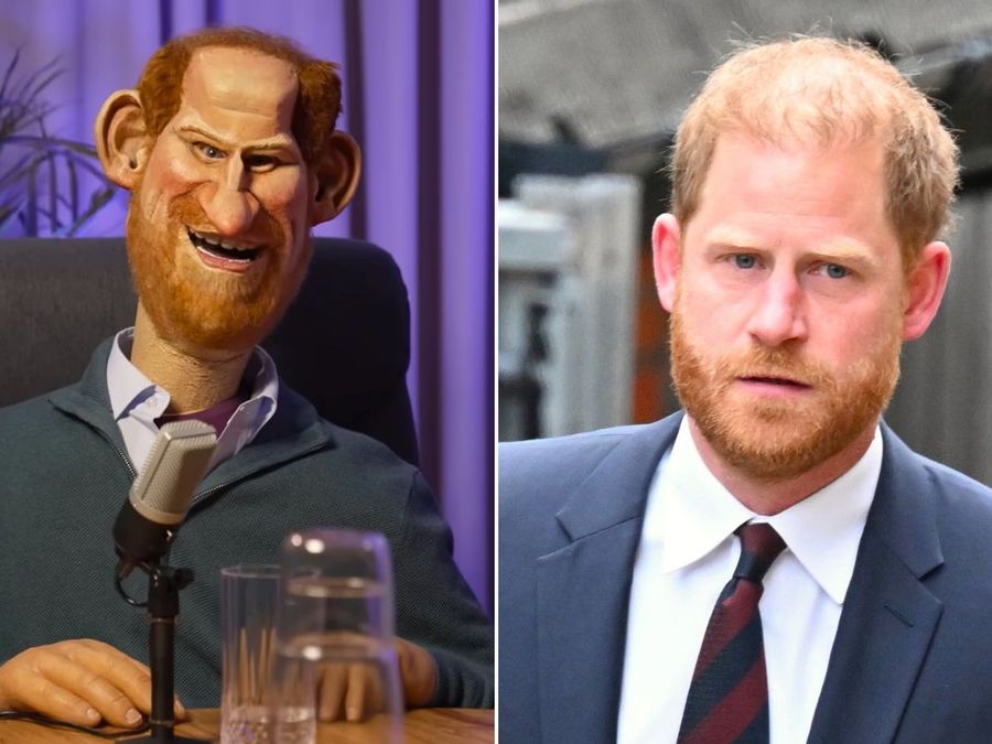 Prince Harry / Spitting image puppet