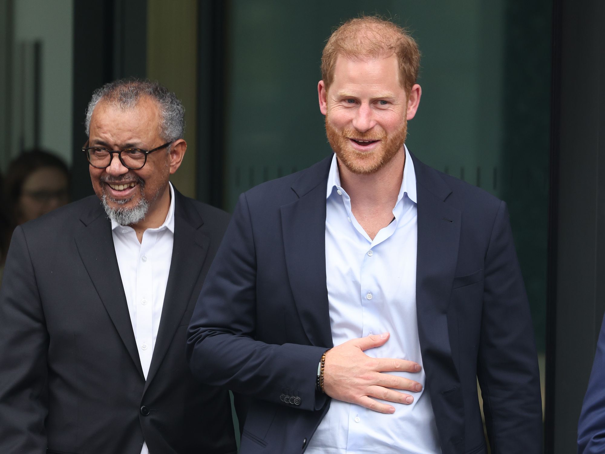 Prince Harry,  WHO chief Tedros Adhanom Ghebreyes
