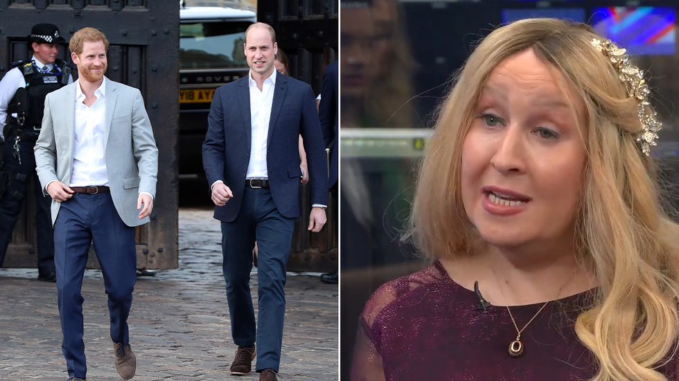 Prince Harry, William and Sarah Louise-Robertson
