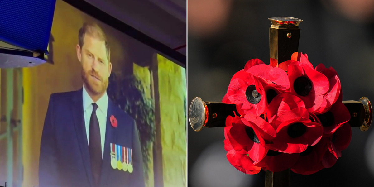 Prince Harry makes surprise appearance ahead of Remembrance Day