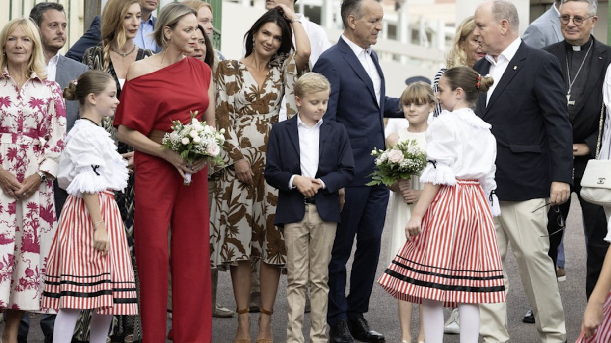 Prince Jacques and Princess Gabriella joined their parents at the picnic