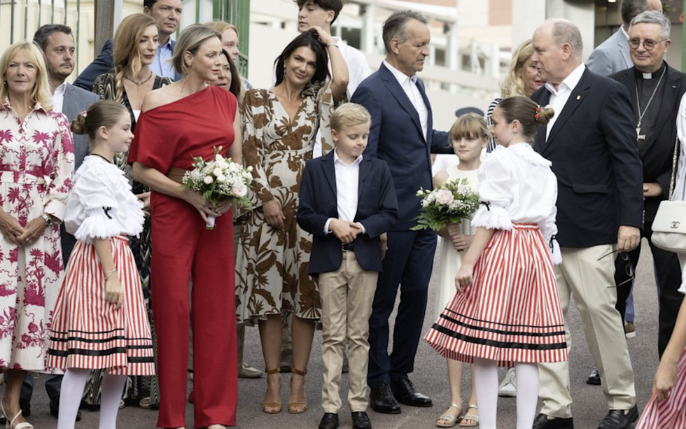 Prince Jacques and Princess Gabriella joined their parents at the picnic