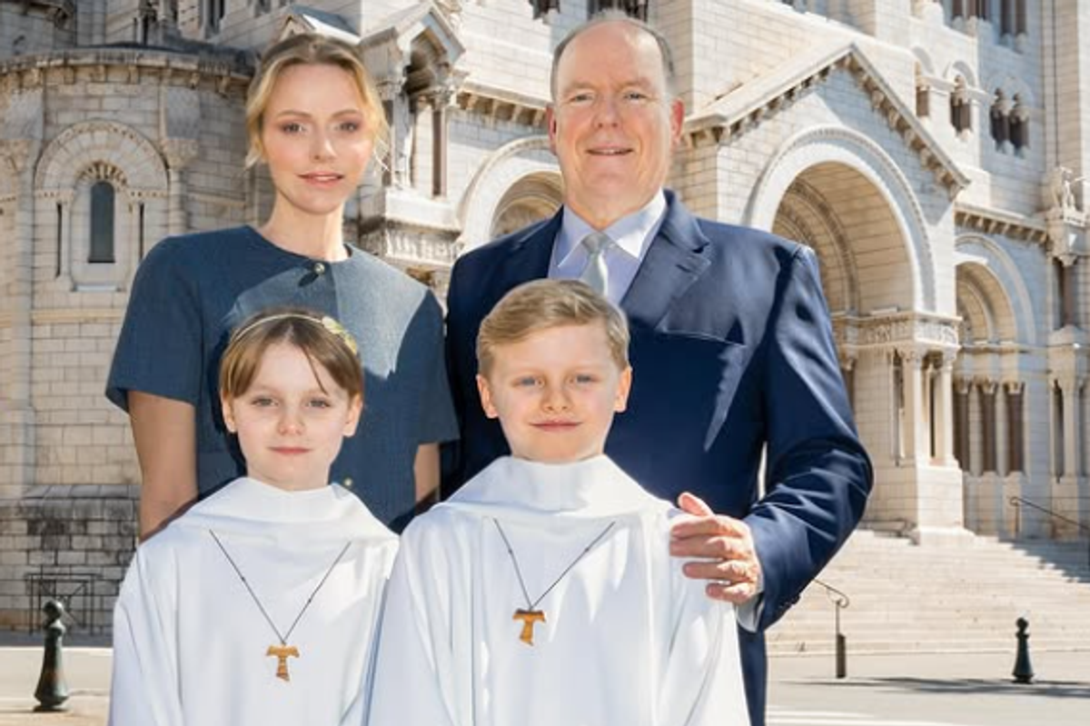 Prince Jacques, Princess Gabriella, Prince Albert and Princess Charlene