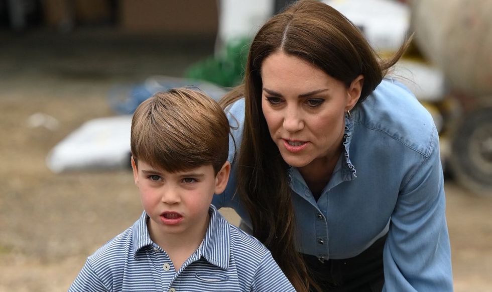 Prince Louis and Kate Middleton