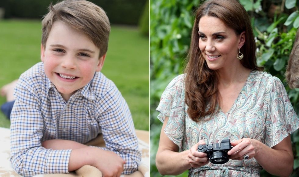 Prince Louis and Kate Middleton