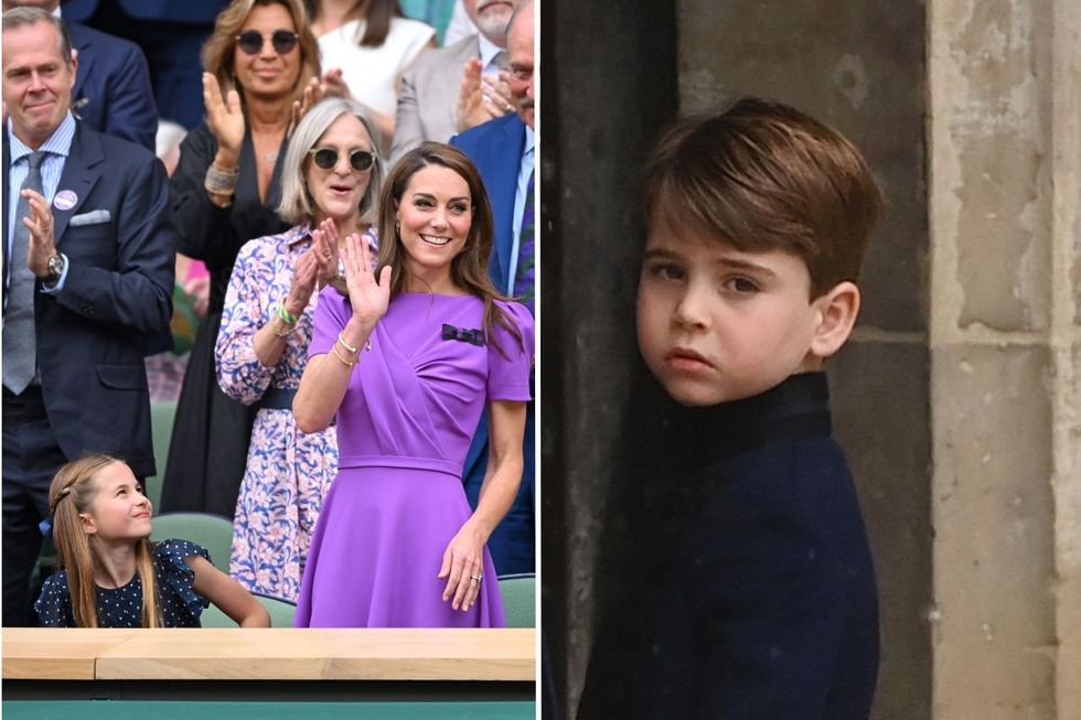 Prince Louis and Kate Middleton