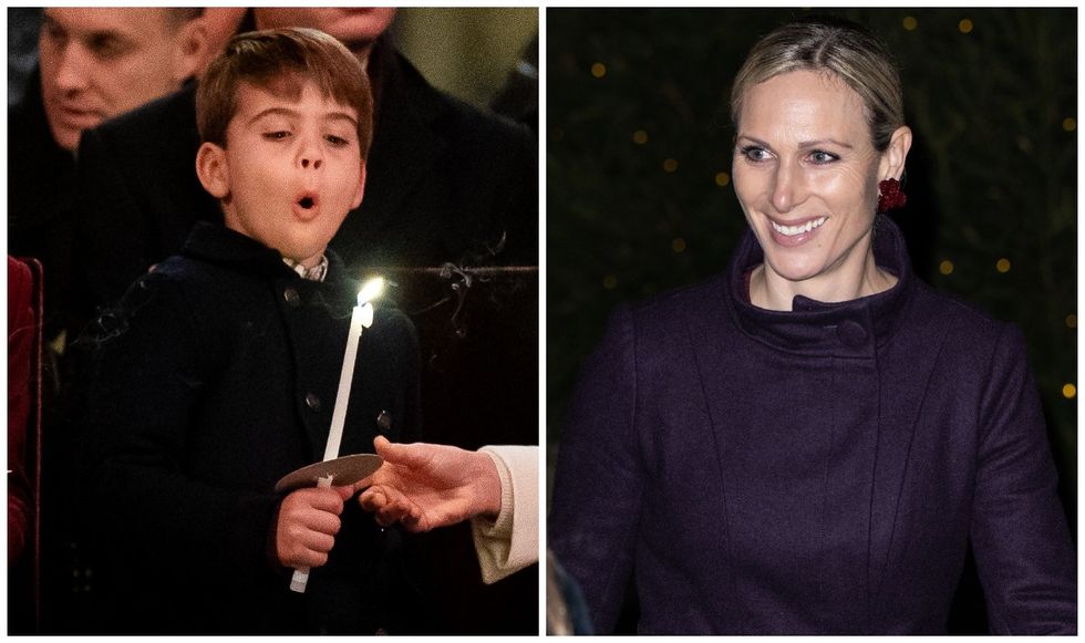 Prince Louis and Zara Tindall