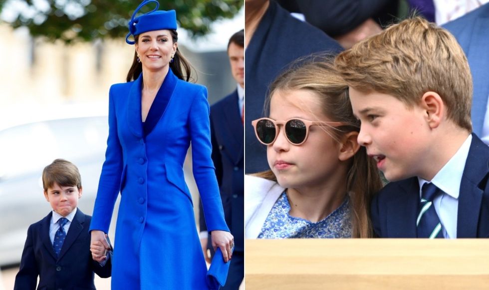 Prince Louis, Kate Middleton, Princess Charlotte and Prince George