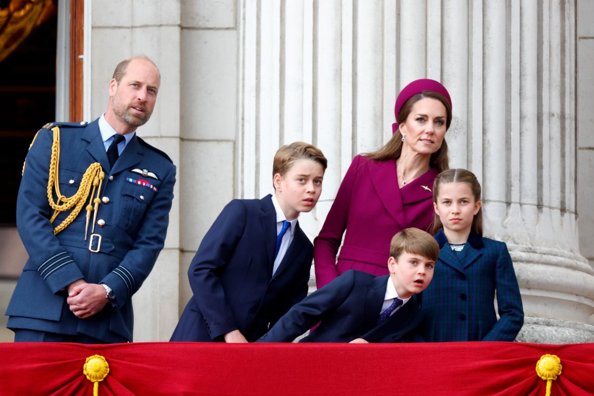 Prince Louis, Prince William, Princess Catherine, Prince George, Princess Charlotte
