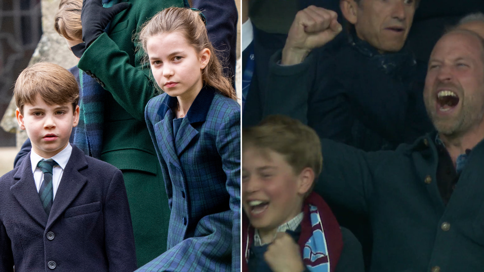 Prince Louis, Princess Charlotte, Prince George and Prince William