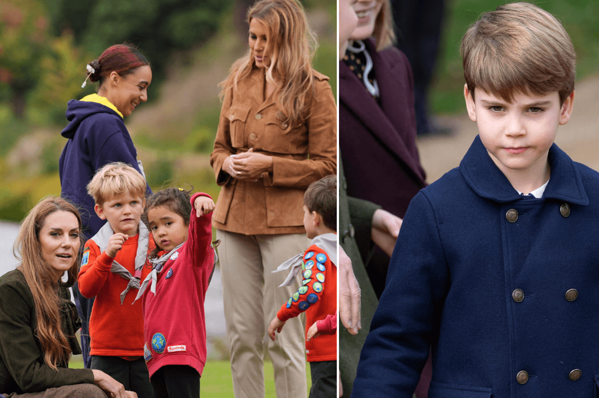 Prince Louis, Princess Kate and Melania