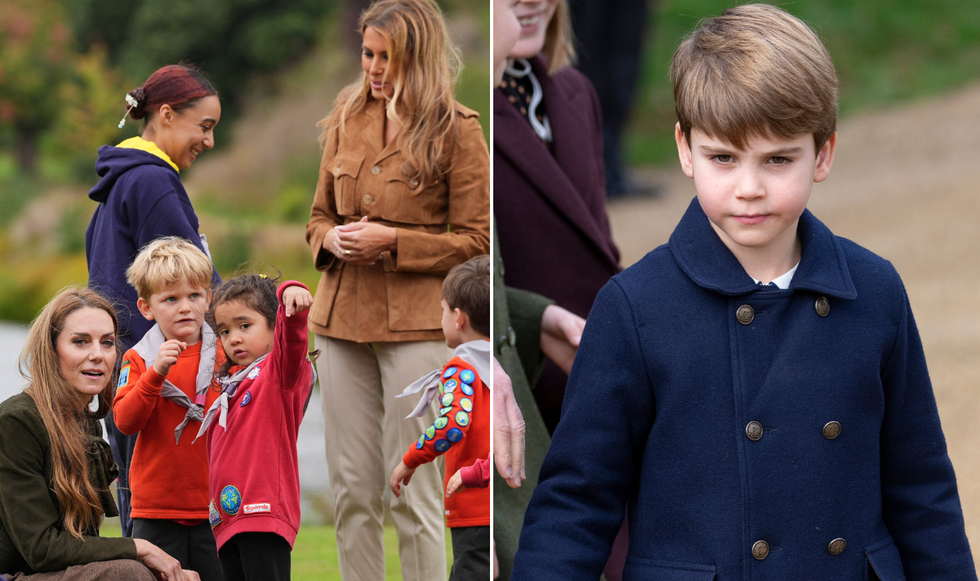 Prince Louis, Princess Kate and Melania