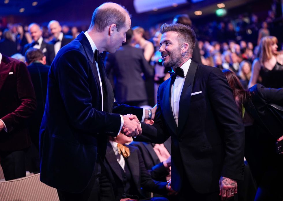 Prince of Wales and David Beckham