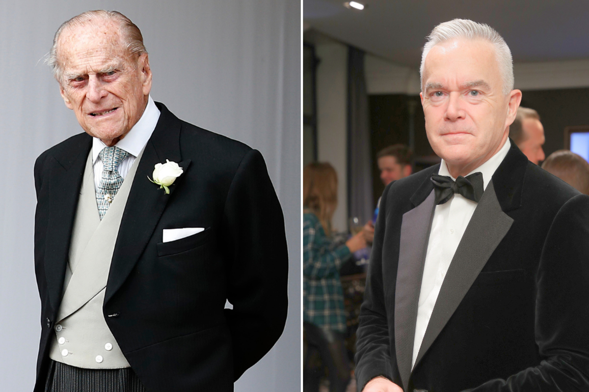 Prince Philip and Huw Edwards