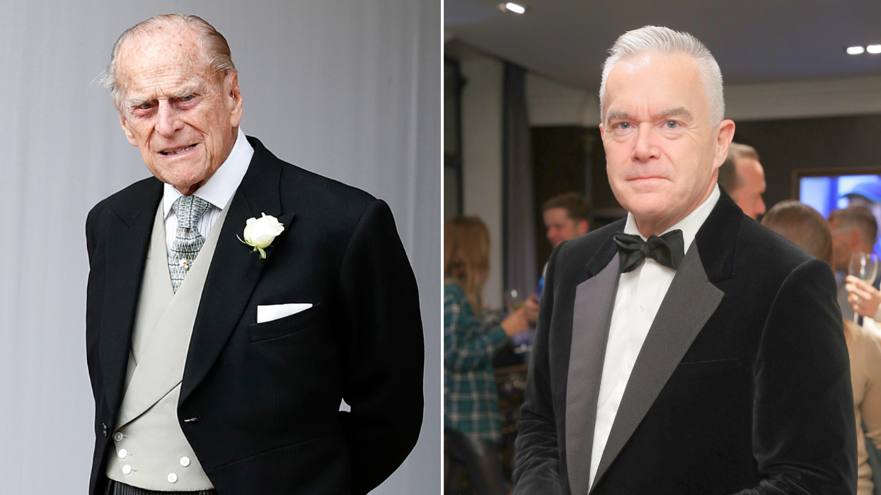 Prince Philip and Huw Edwards