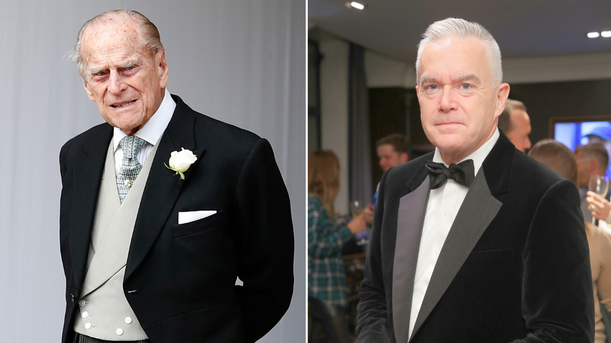 Prince Philip and Huw Edwards