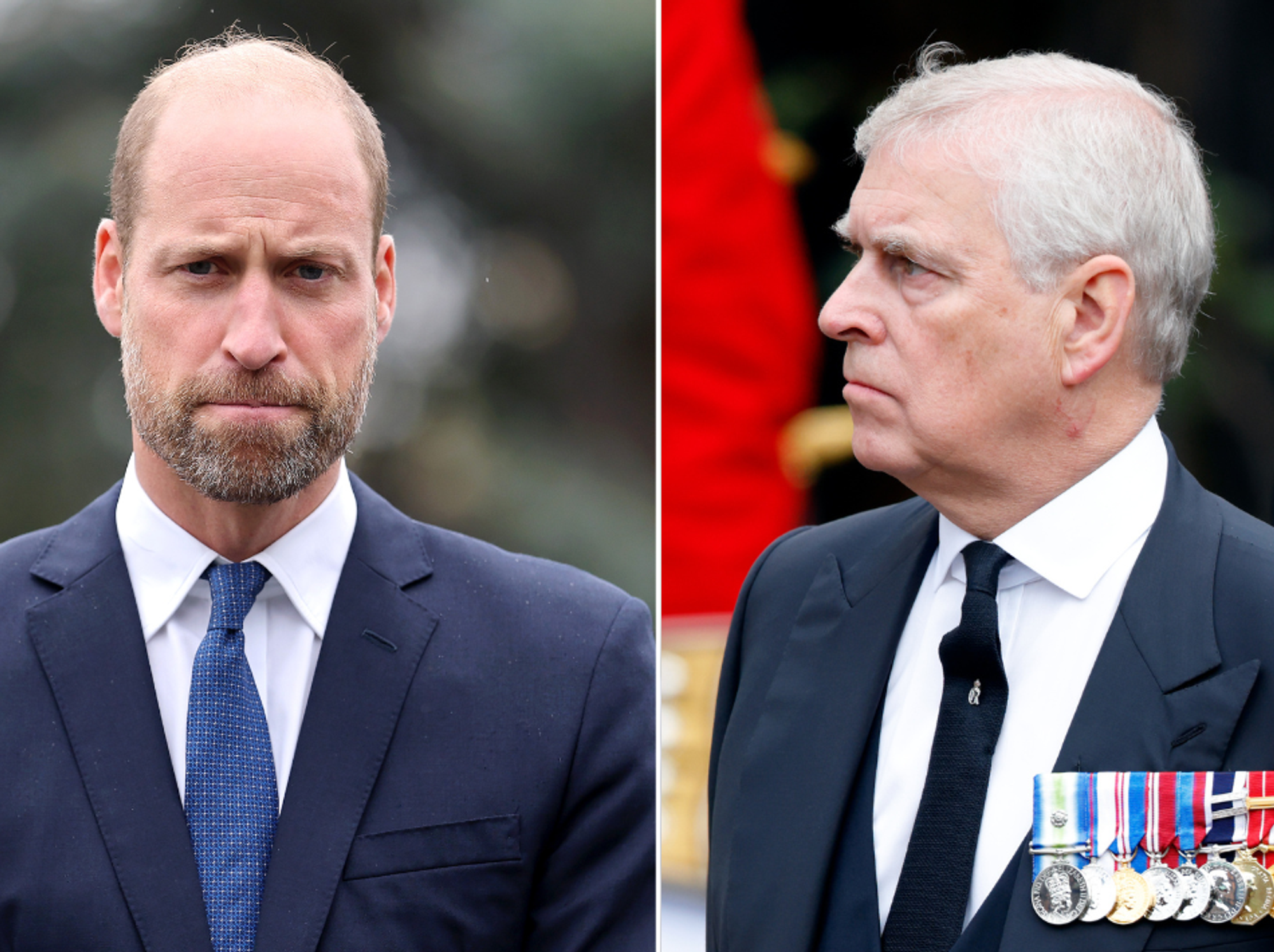 Prince William and Andrew Mountbatten Windsor