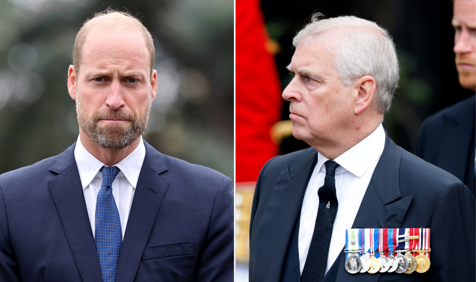 Prince William and Andrew Mountbatten Windsor