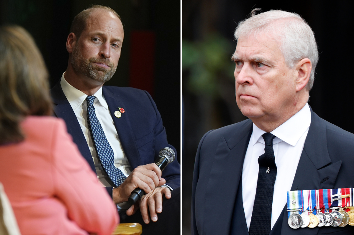 Prince William and Andrew Mountbatten Windsor