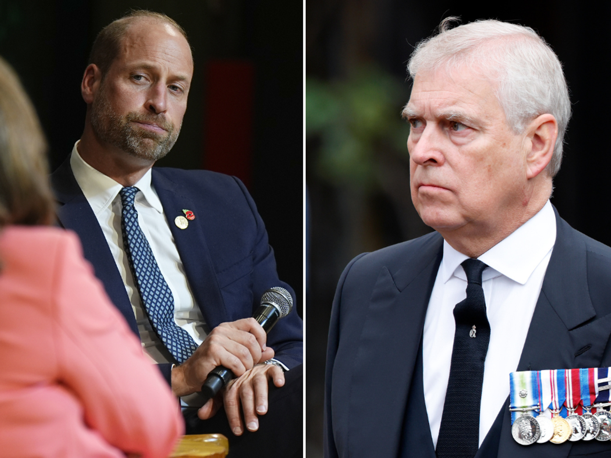 Prince William and Andrew Mountbatten Windsor