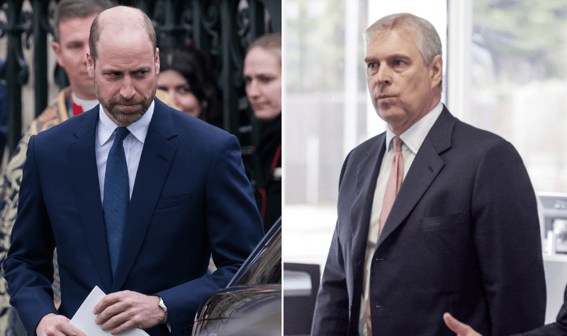 Prince William and Andrew Mountbatten-Windsor