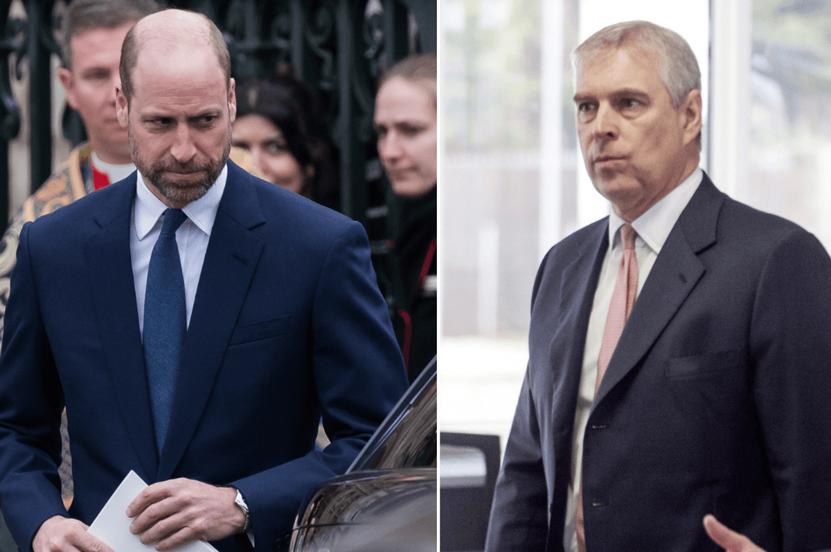 Prince William and Andrew Mountbatten-Windsor