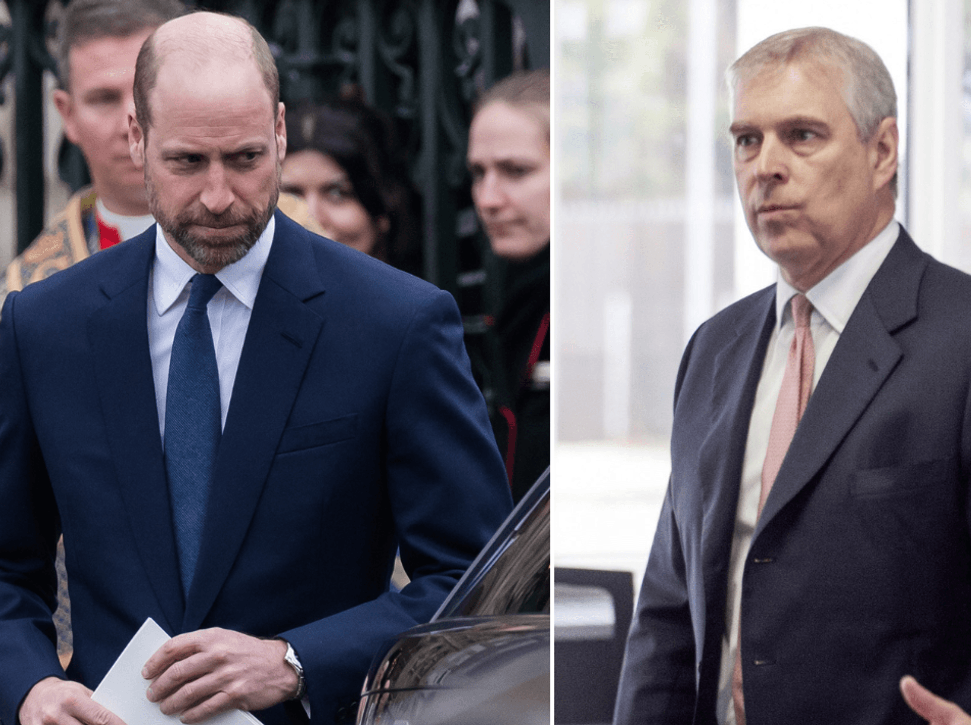Prince William and Andrew Mountbatten-Windsor