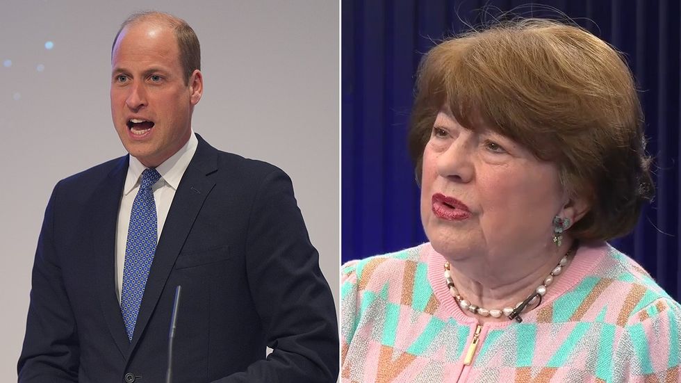 Prince William and Angela Levin