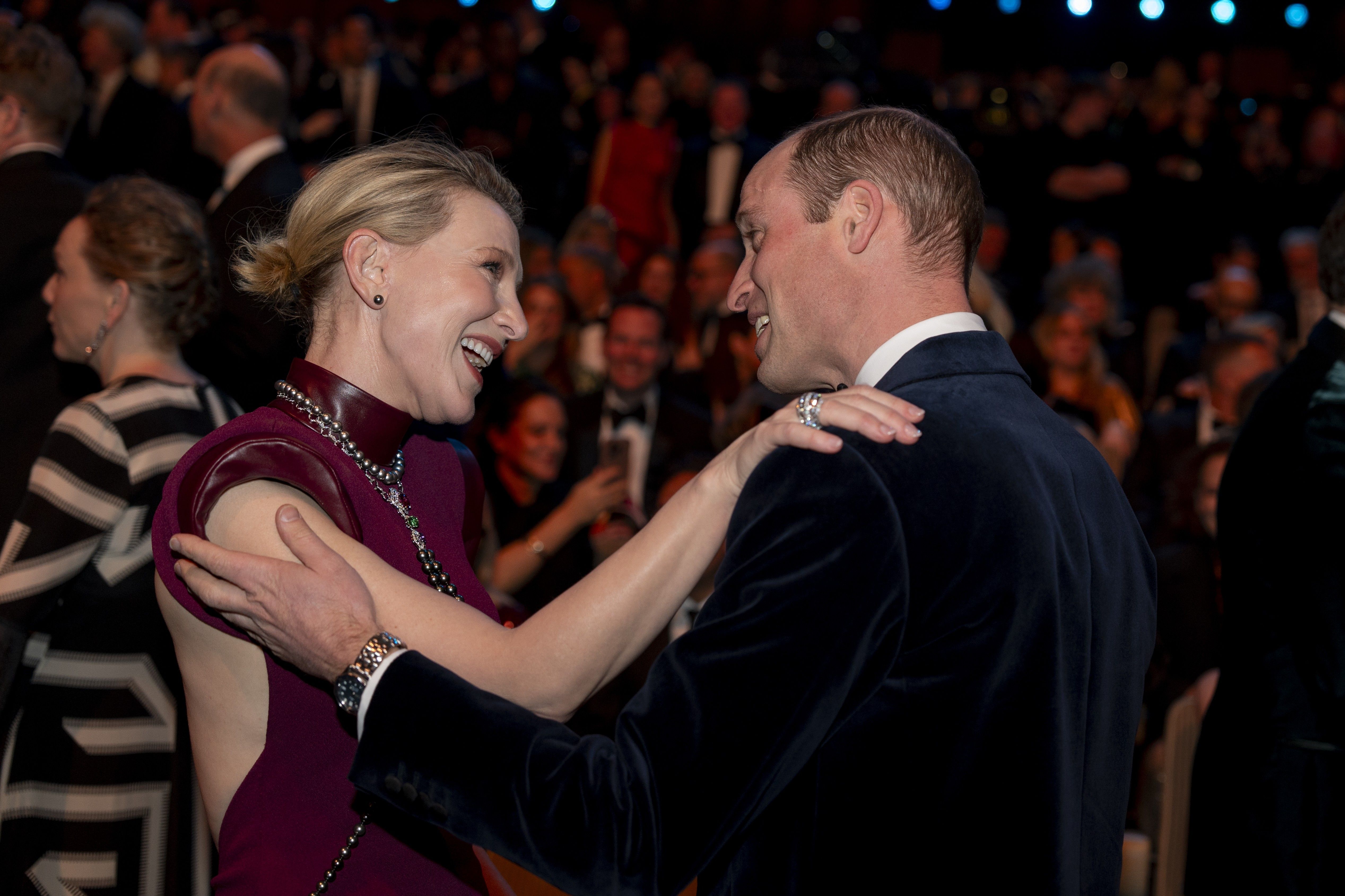 Prince William and Cate Blanchett