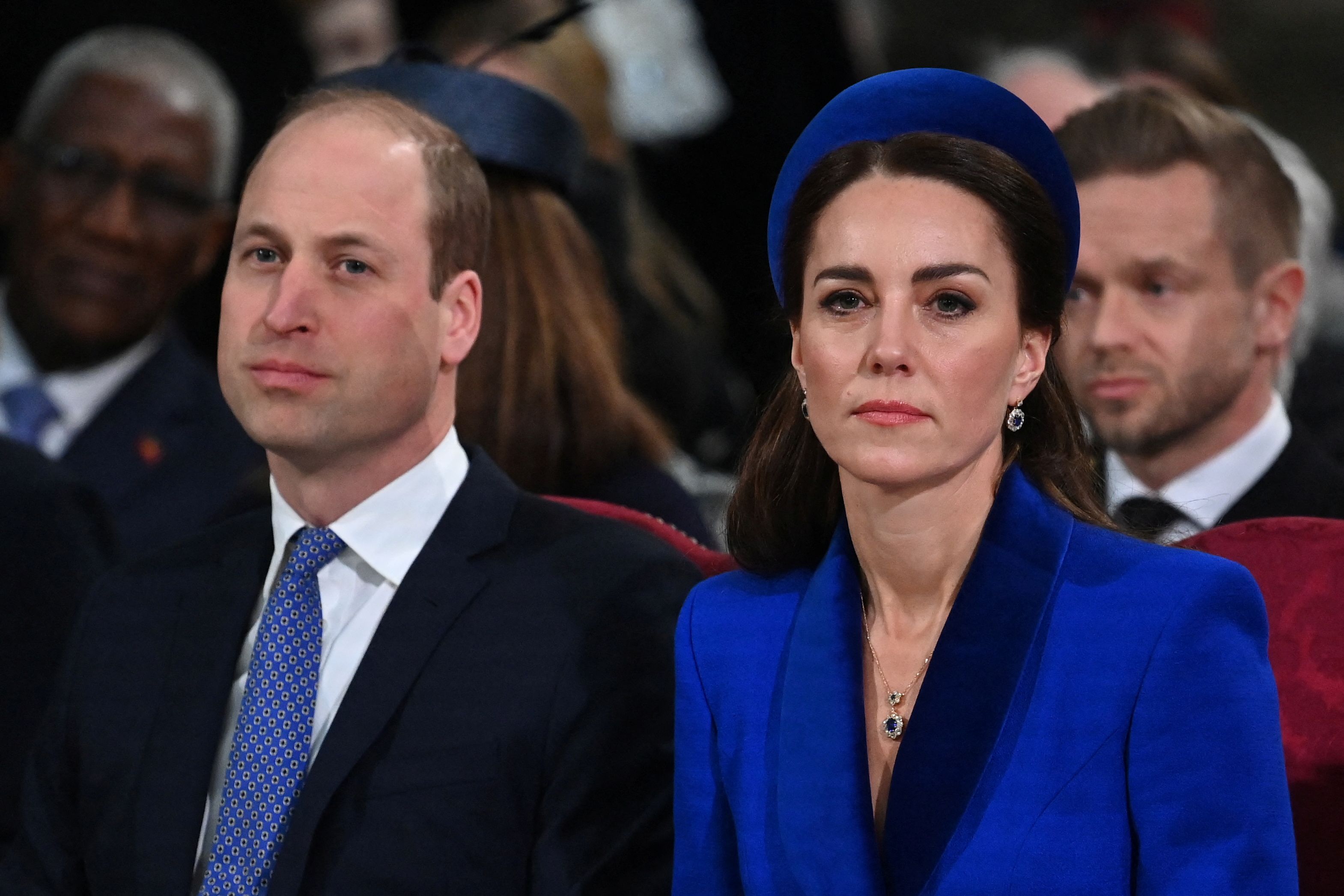 Prince William and Catherine, Duchess of Cambridge, also attend the Commonwealth Day service