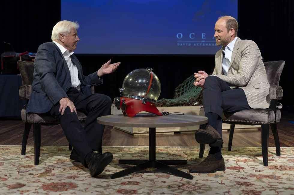 Prince William and David Attenborough