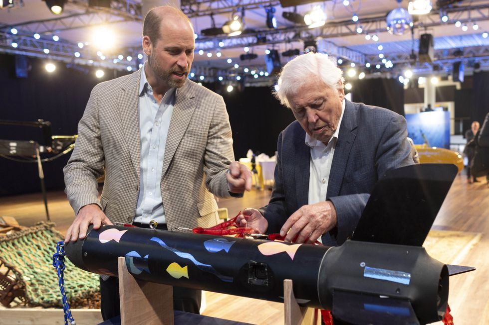 Prince William and David Attenborough